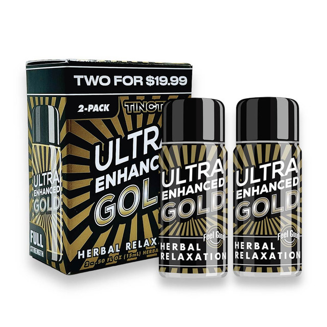 Ultra Enhanced Gold Kratom Extra Strength Shot 2 Pack 15ml