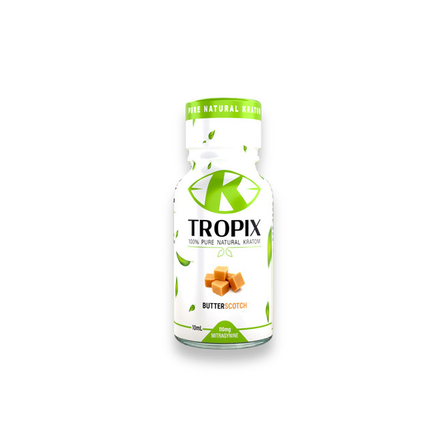 K Tropix Kratom Extract Butter Scotch Shot 110mg 10ml