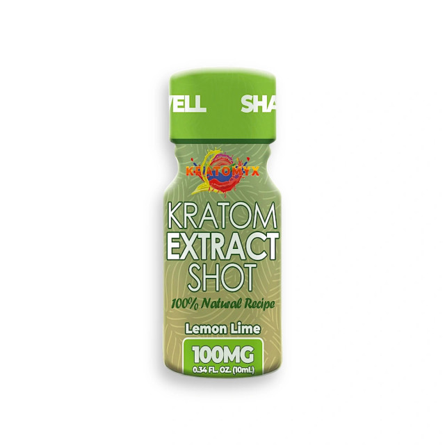 Kratomyx Kratom Extract Shot Lemon Lime 100mg 10ml