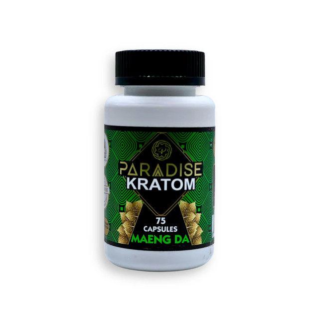 Paradise Kratom Maeng Da Capsules | 75 Capsules