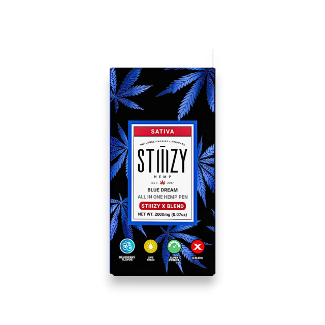 Stiiizy X Blend Vape Cartridge Blue Dream 2000mg