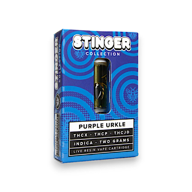 Honeyroot Stinger Collection Vape Cartridge Indica Purple Urkle 2g