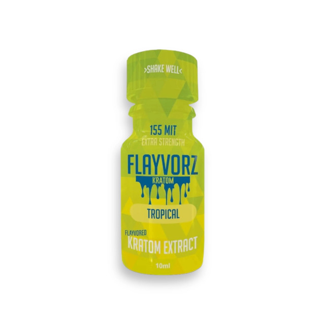 Flayvorz Kratom Extract Shot Tropical 155 MIT 10ml