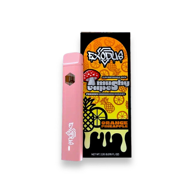 Exodus Mushy Vapes Premium Mushroom Extract Disposable Orange Pineapple 2.2g