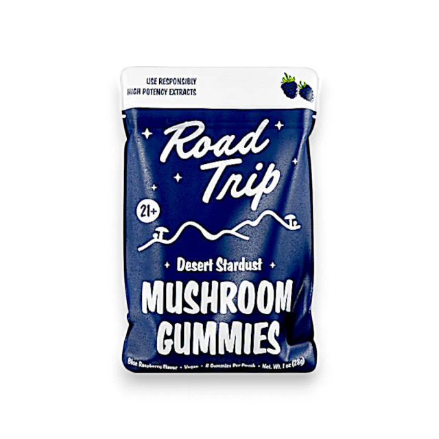 Road Trip Desert Stardust Mushroom Gummies Blue Raspberry 8ct