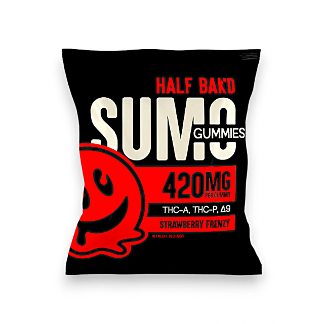 Half Bak'd Sumo Gummies Strawberry Frenzy 2ct 420mg