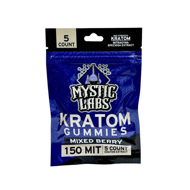 Mystic Labs Kratom Extract Gummies Mixed Berry | 5 Count