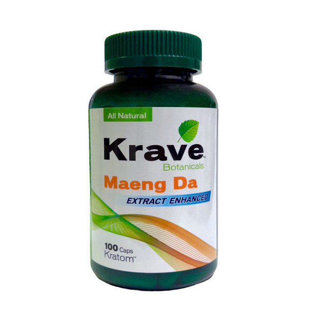 Krave Kratom Extract Enhanced Capsules Maeng Da | 100 Ct