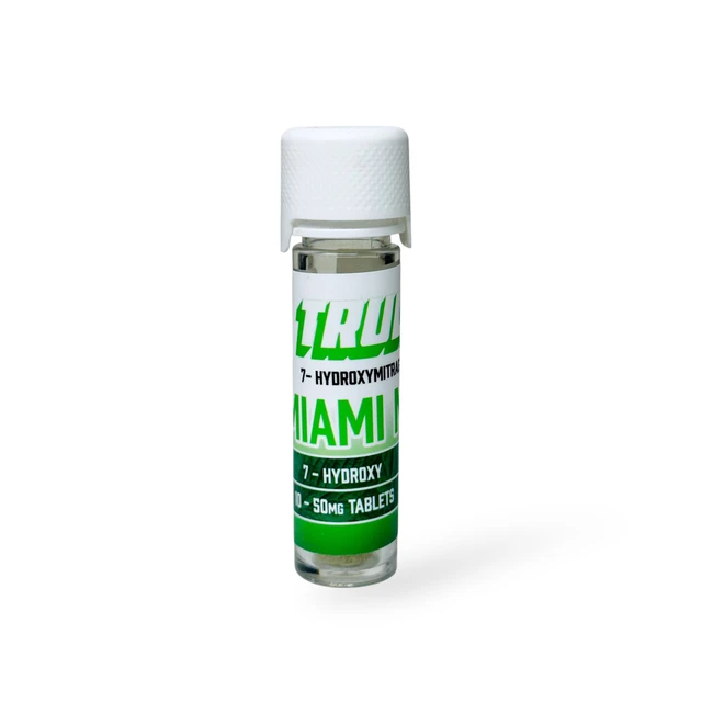Truly7 7-Hydroxymitragynine Chewable Tablets Miami Mint 50mg Per Tablet | 10ct