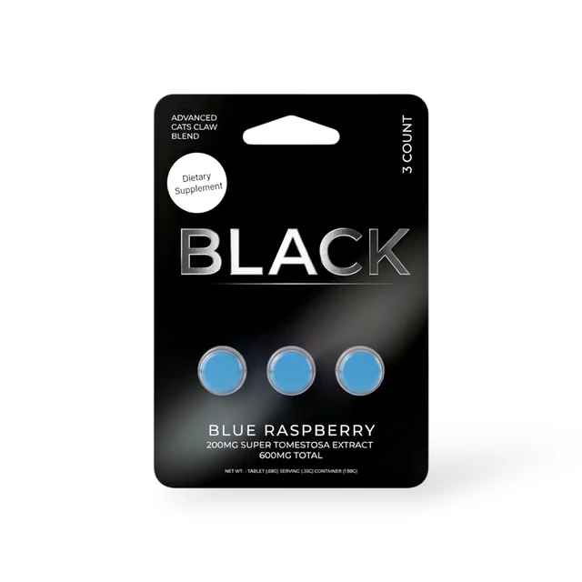 Blue Raspberry Cat Black Advanced Cat’s Claw Blue Raspberry 200mg Tablet