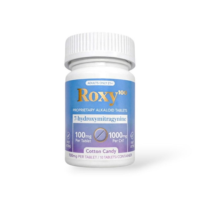 Roxy 100 7-Hydroxymitragynine Cotton Candy Tablets 100mg | 10ct