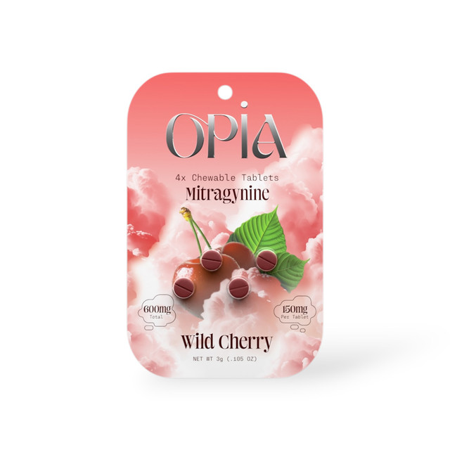 Opia Mitragynine 150mg Wild Cherry Chewable Tablets | 4ct