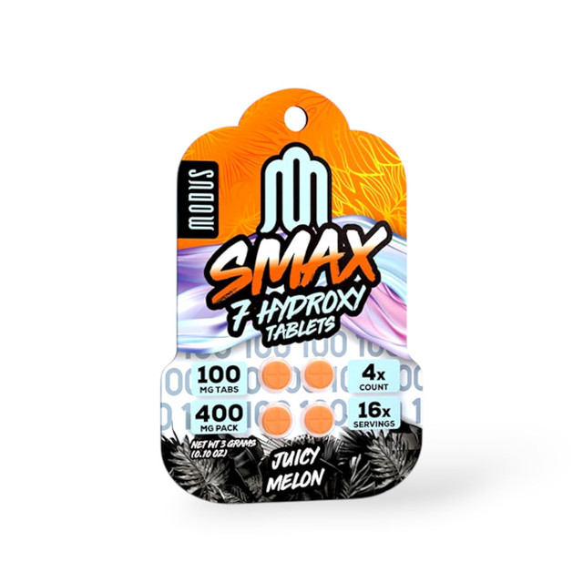 Modus Smax 7- Hydroxy Tablets Juicy Melon 100mg Per Tablet | 4ct