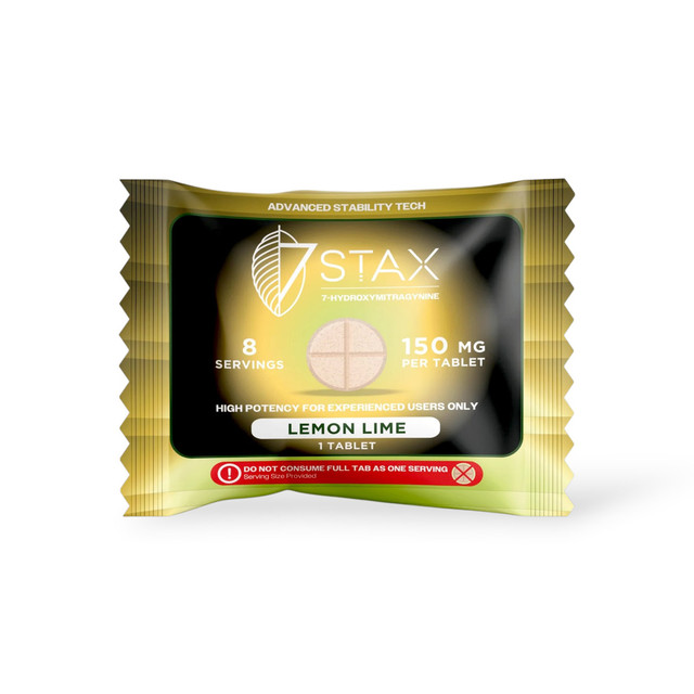 7 Stax 7-Hydroxymitragynine Lemon Lime Chewable 150mg Tablet | 1ct