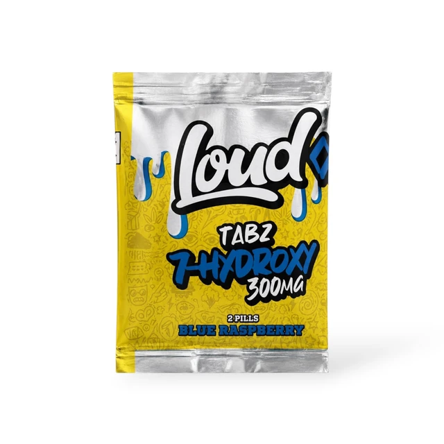 Loud Tabz 7-Hydroxy Chewable Tablets Blue Raspberry 150mg | 2ct