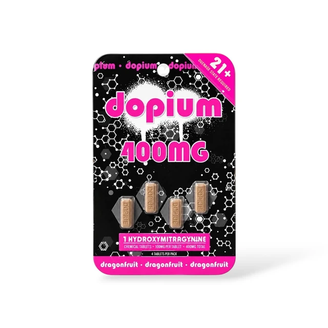 Dopium 7-Hydroxymitragynine Chewable Tablet 100mg Dragonfruit | 4ct