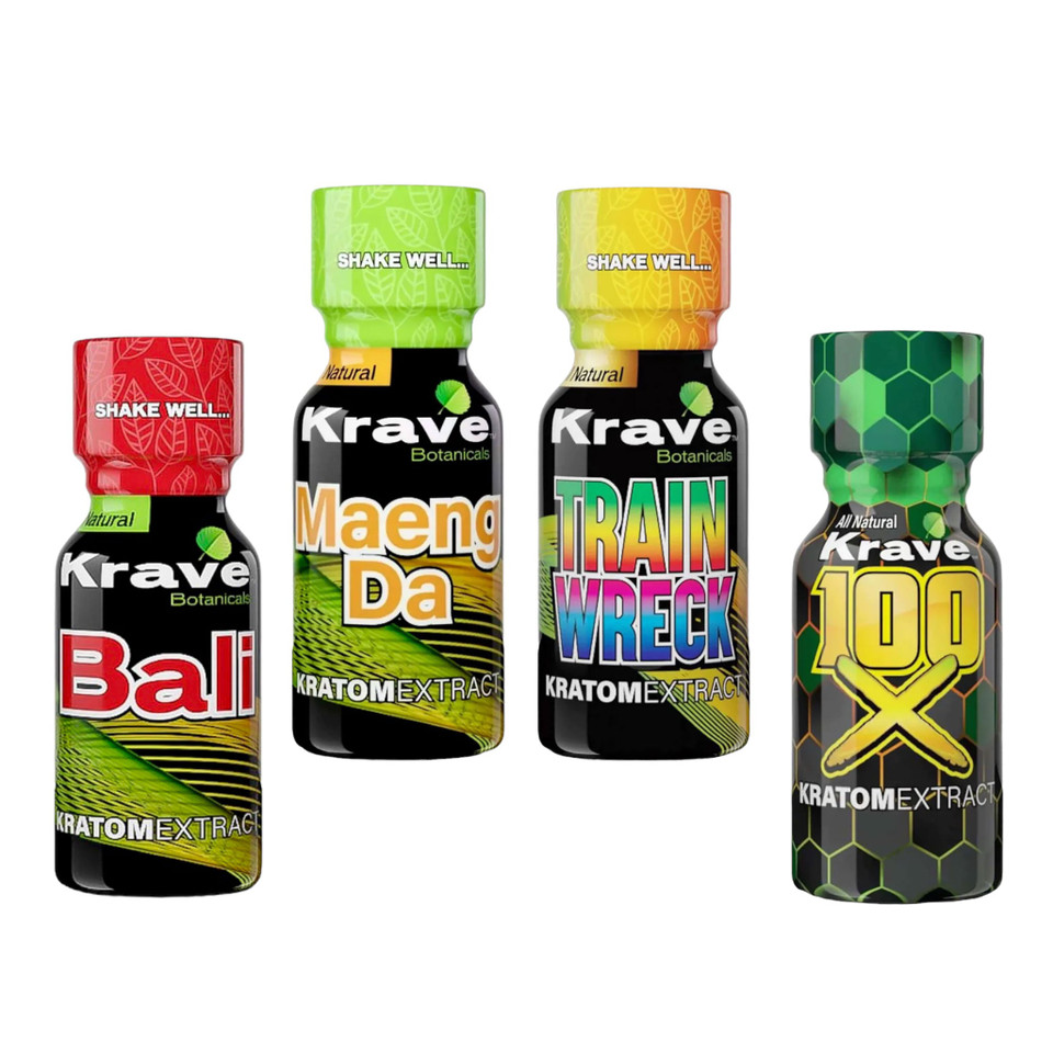 Krave Kratom Extract Shot Mega Bundle Pure Leaf Kratom