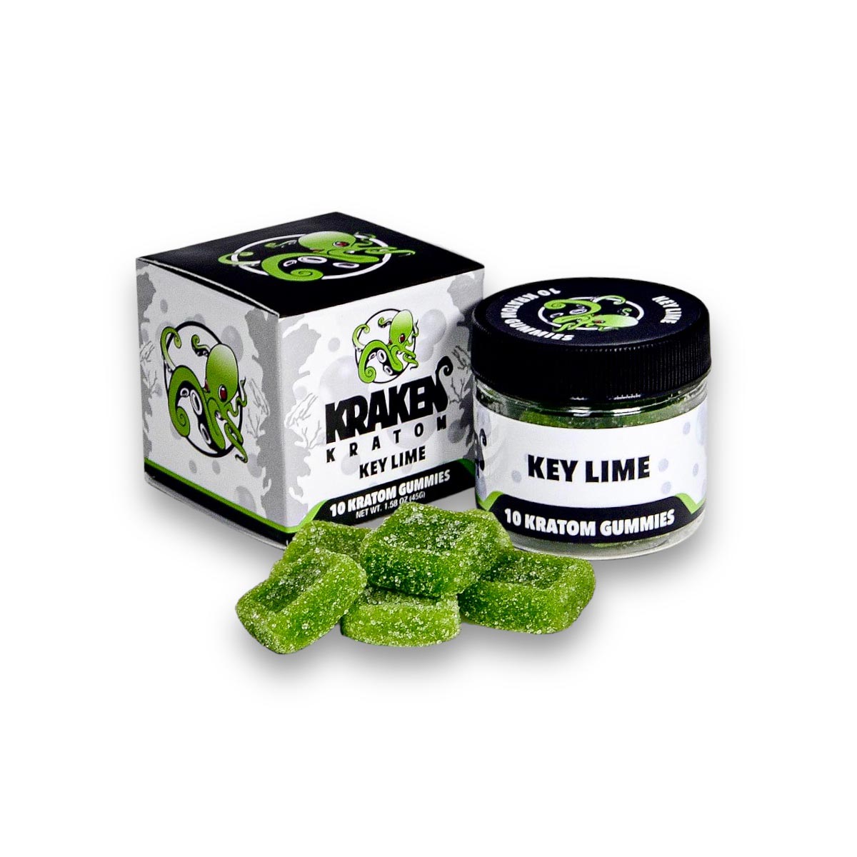 Kraken Kratom Key Lime Gummies 10 Ct