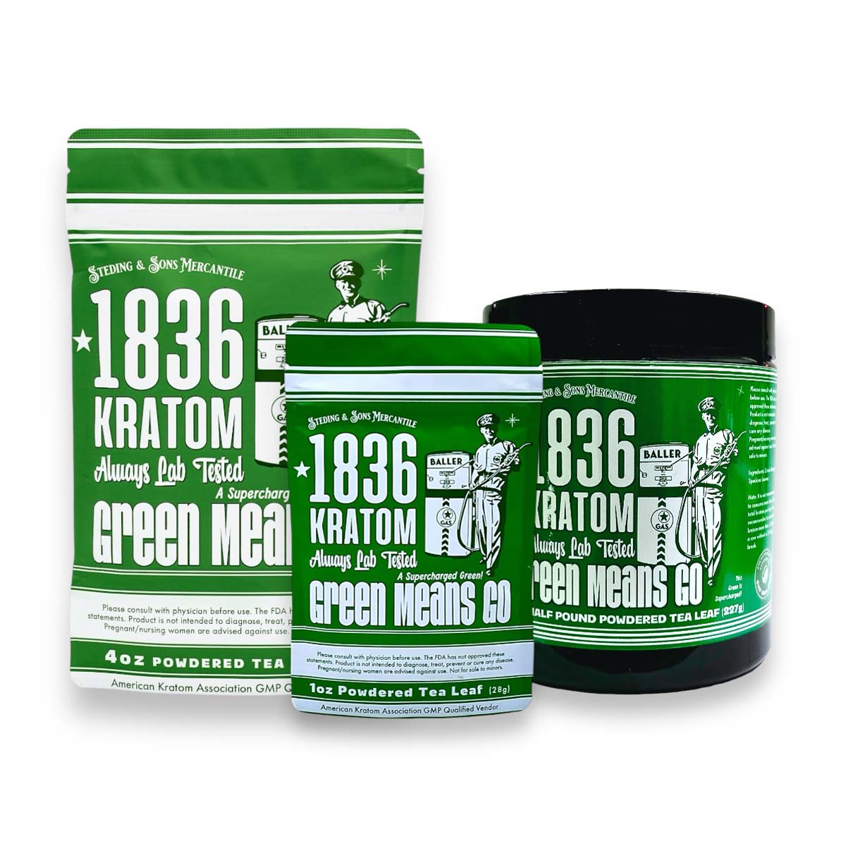 1836 Kratom Green Means Go Kratom Powder