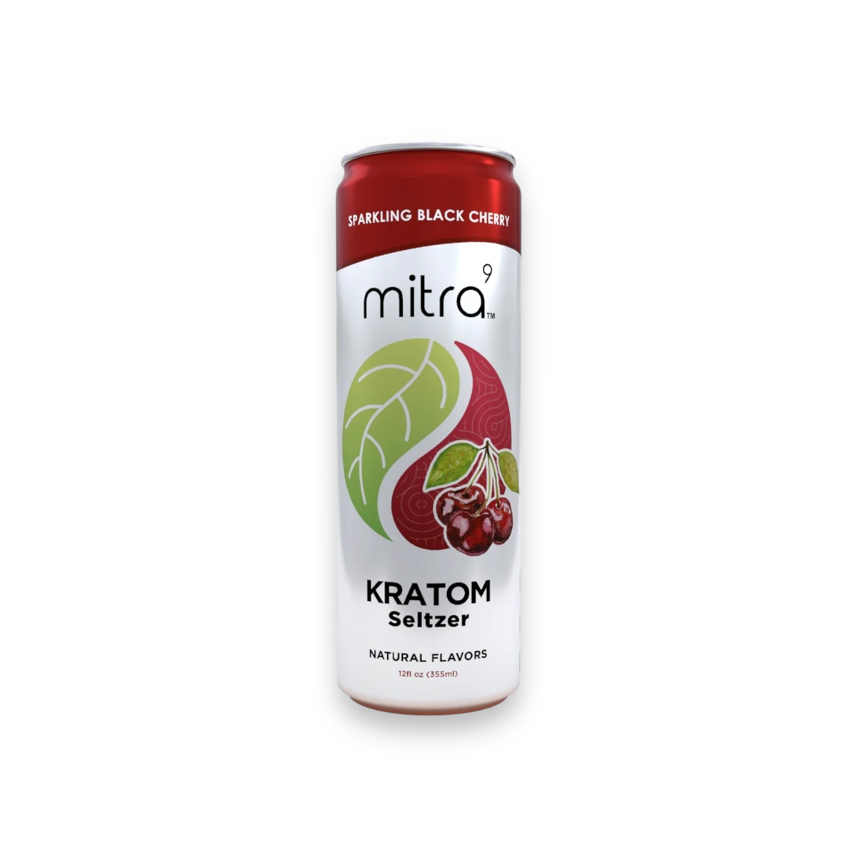 Mitra 9 Sparkling Black Cherry Kratom Seltzer 12oz