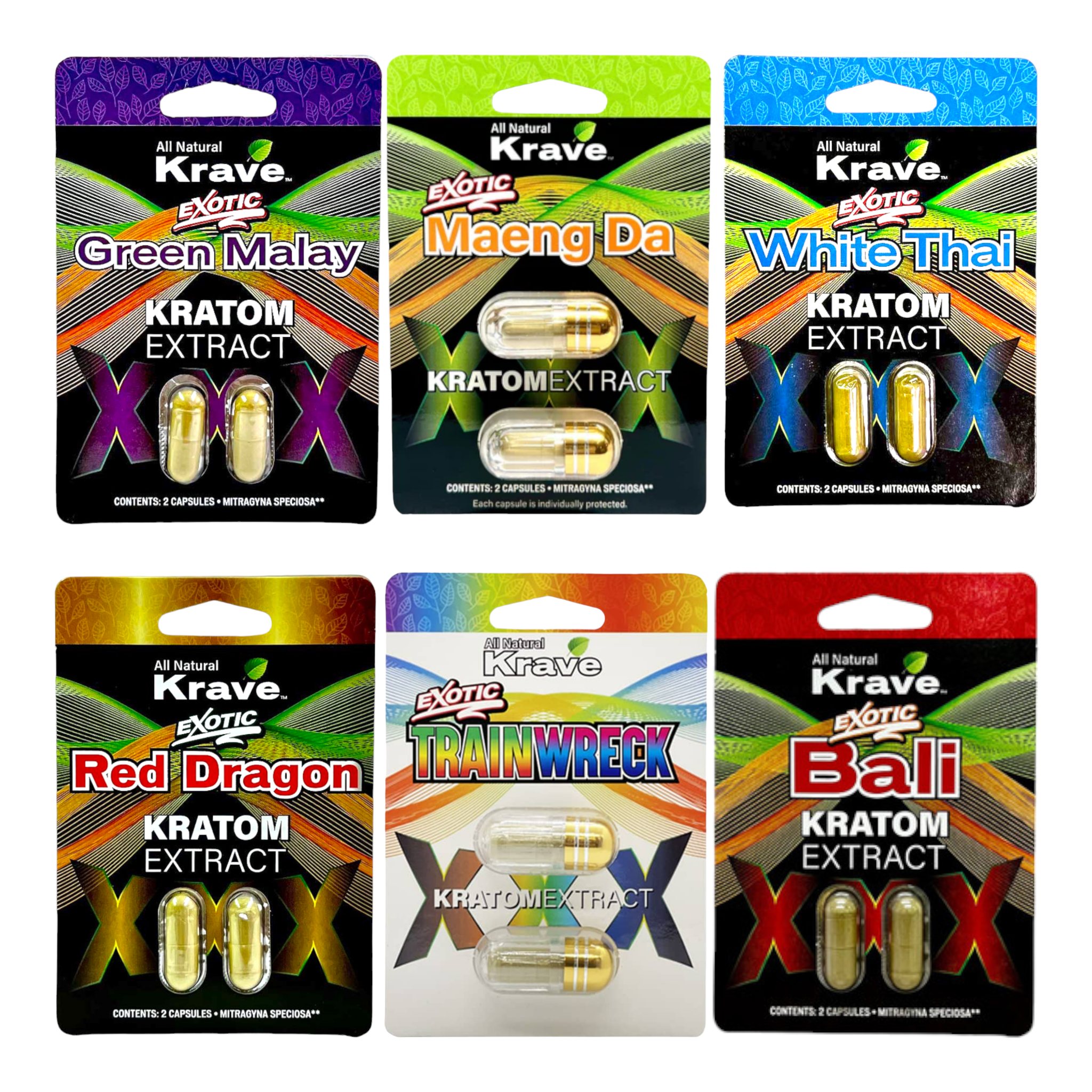 Krave Kratom Extract Capsules Mega Bundle