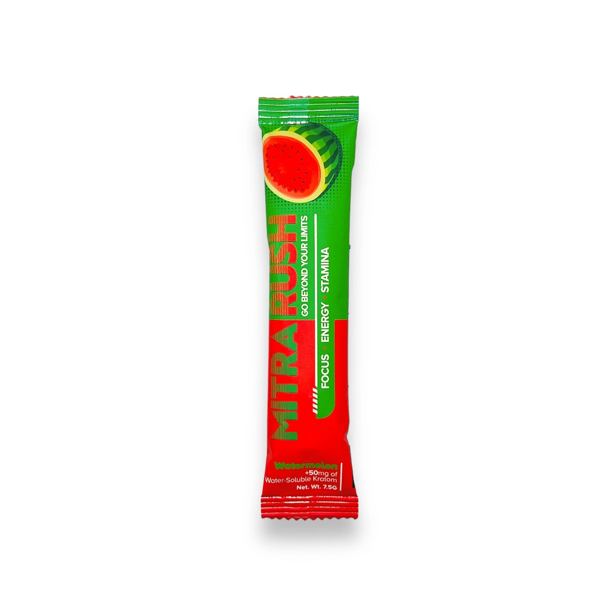 MitraRush 50mg Kratom Extract Powder Watermelon Energy Drink Mix