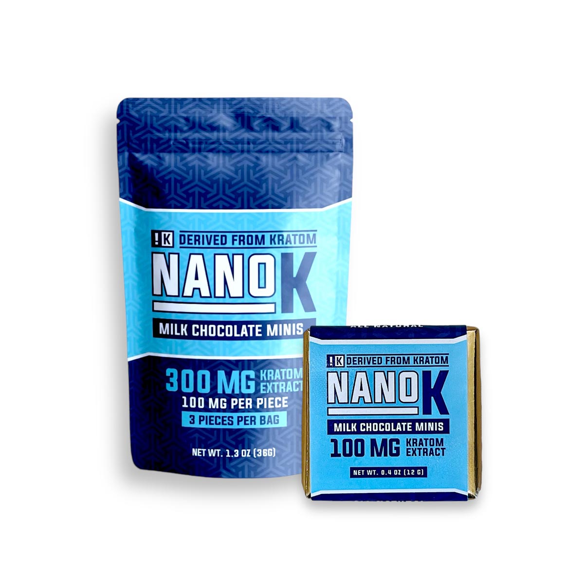 Nano K 100mg Kratom Extract Milk Chocolate Minis