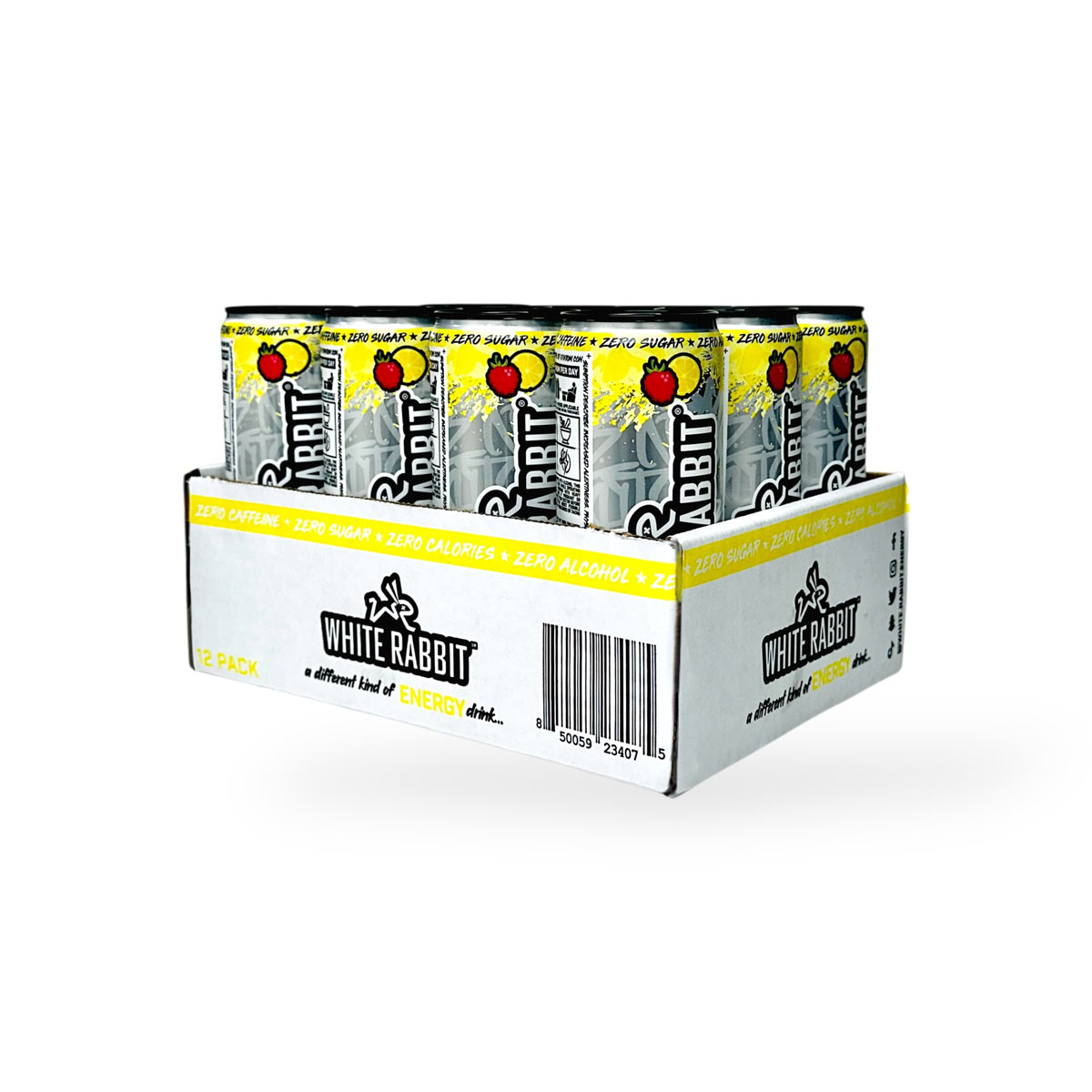 White Rabbit Raspberry Lemonade Kratom Seltzer 12oz