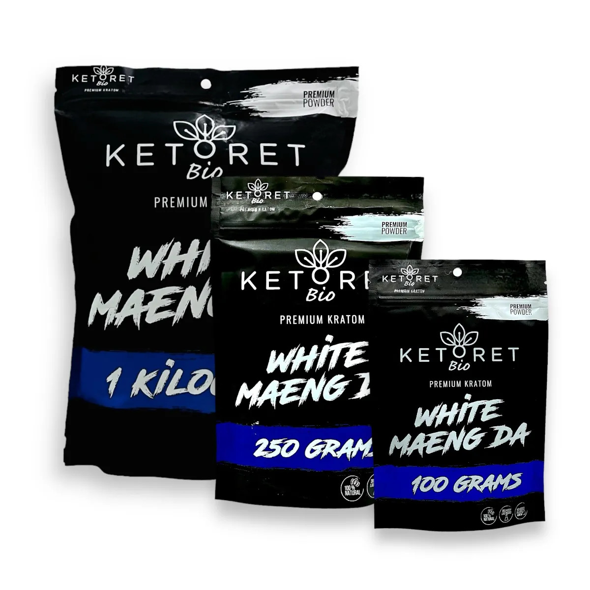 Ketoret Bio Premium Kratom Powder White Maeng Da