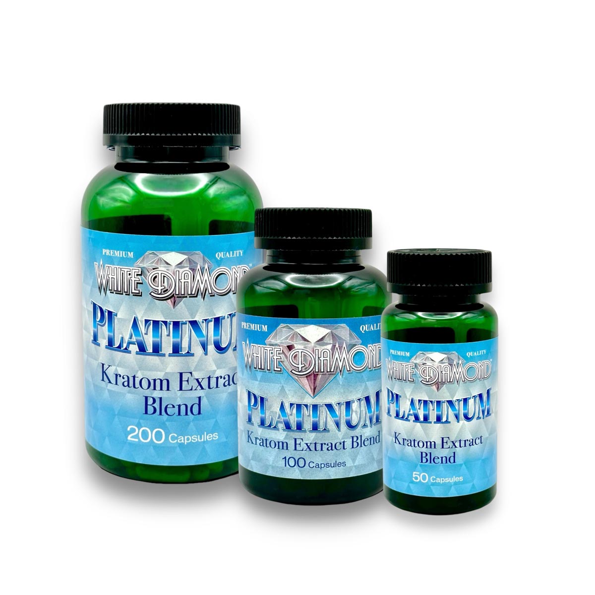 White Diamond Kratom Extract Capsules Platinum
