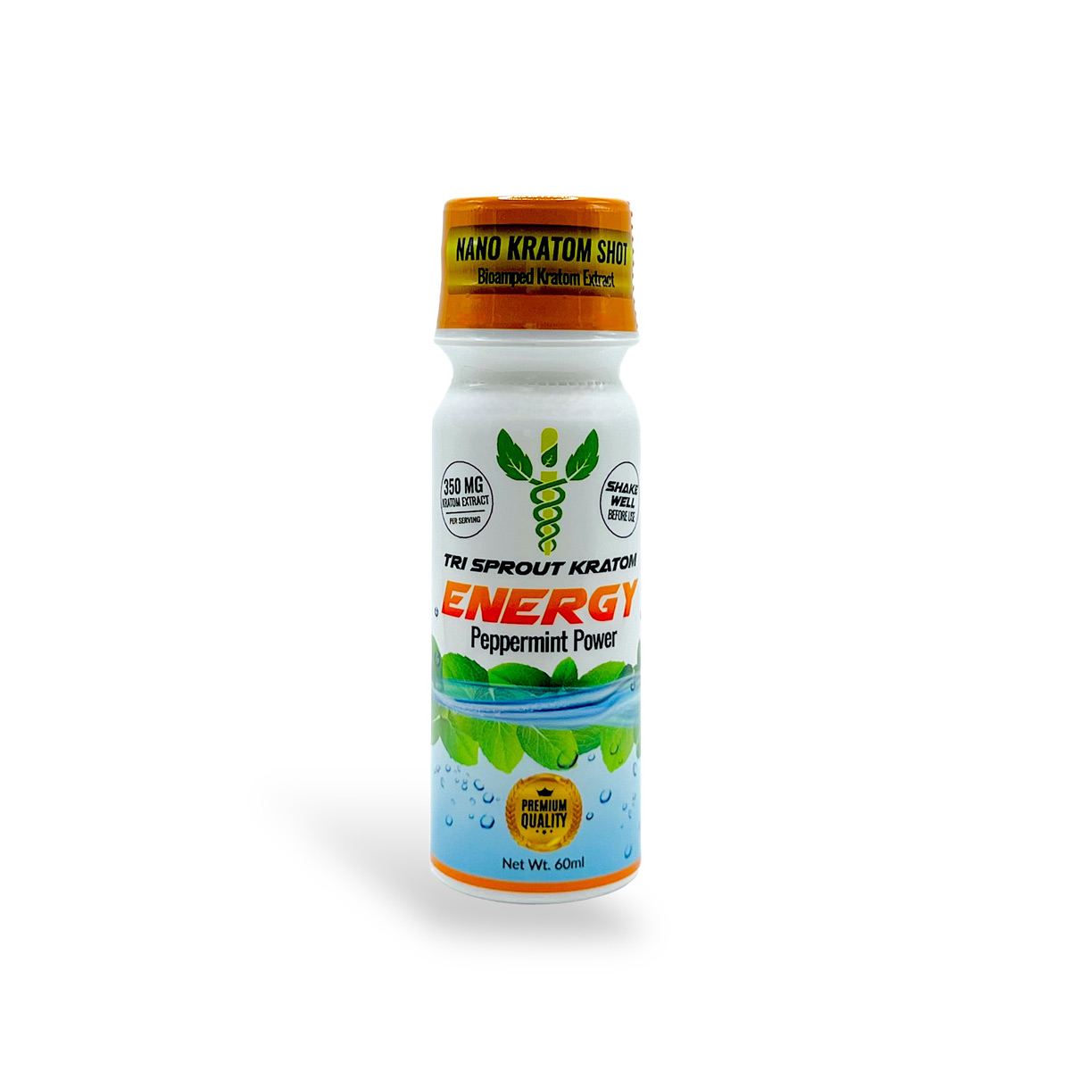 Tri Sprout Kratom Extract Energy Nano Shot Peppermint Power 350mg 60ml