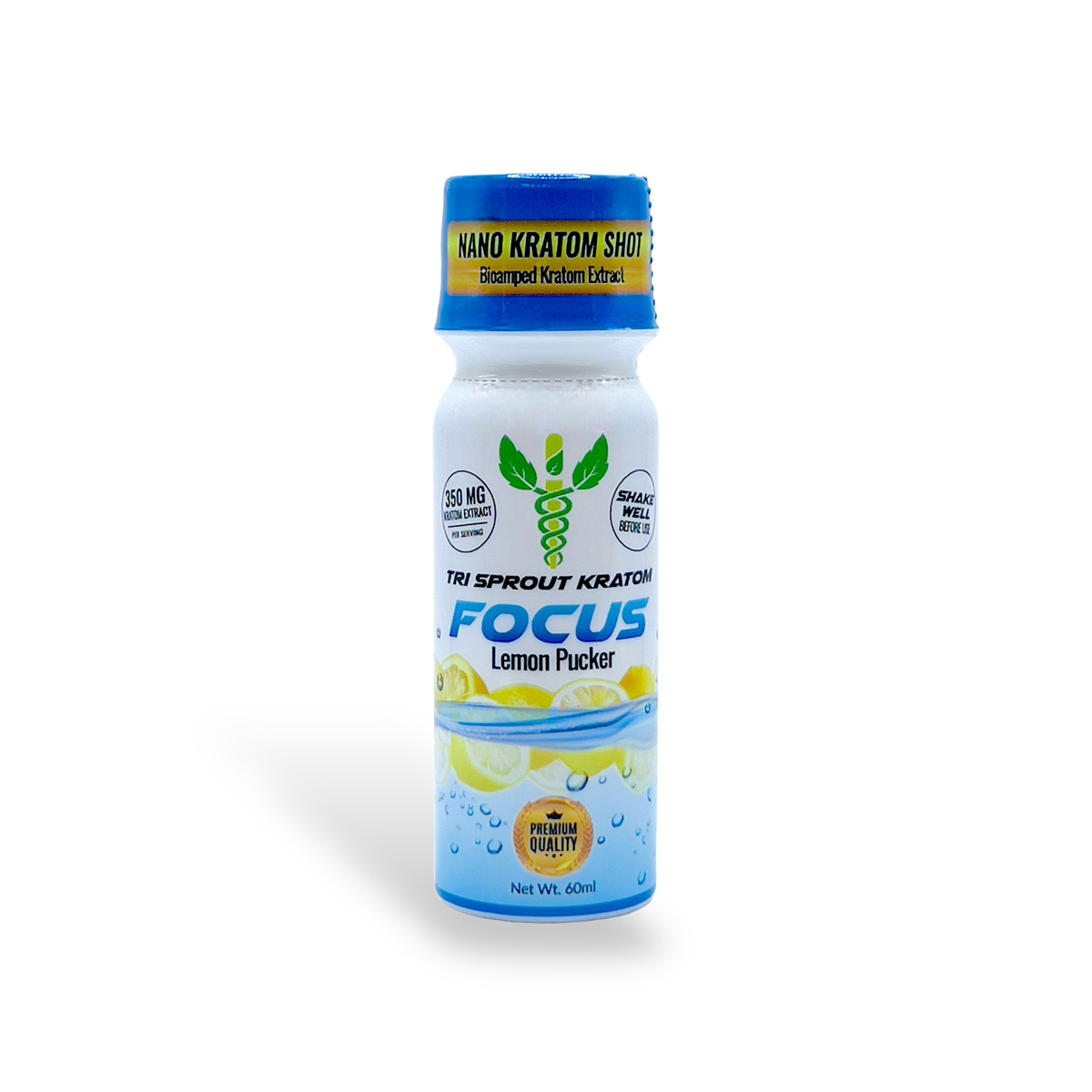 Tri Sprout Kratom Extract Focus Nano Shot Lemon Pucker 350mg 60ml
