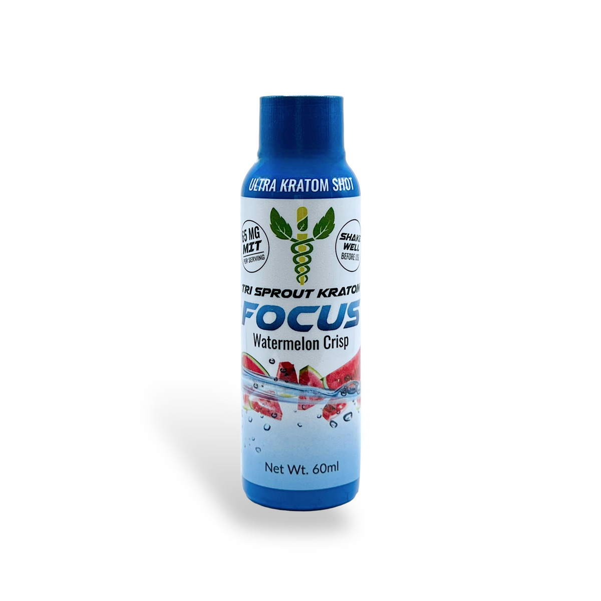 Tri Sprout Kratom Focus Watermelon Crisp Ultra Kratom Shot 65mg 60ml