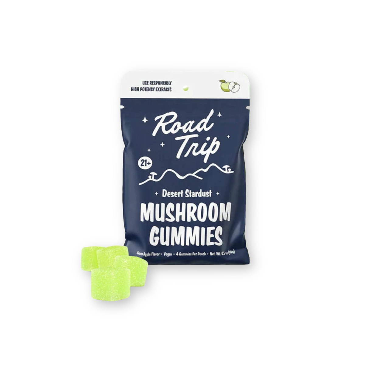 Road Trip Desert Stardust Green Apple Mushroom Gummies 8ct