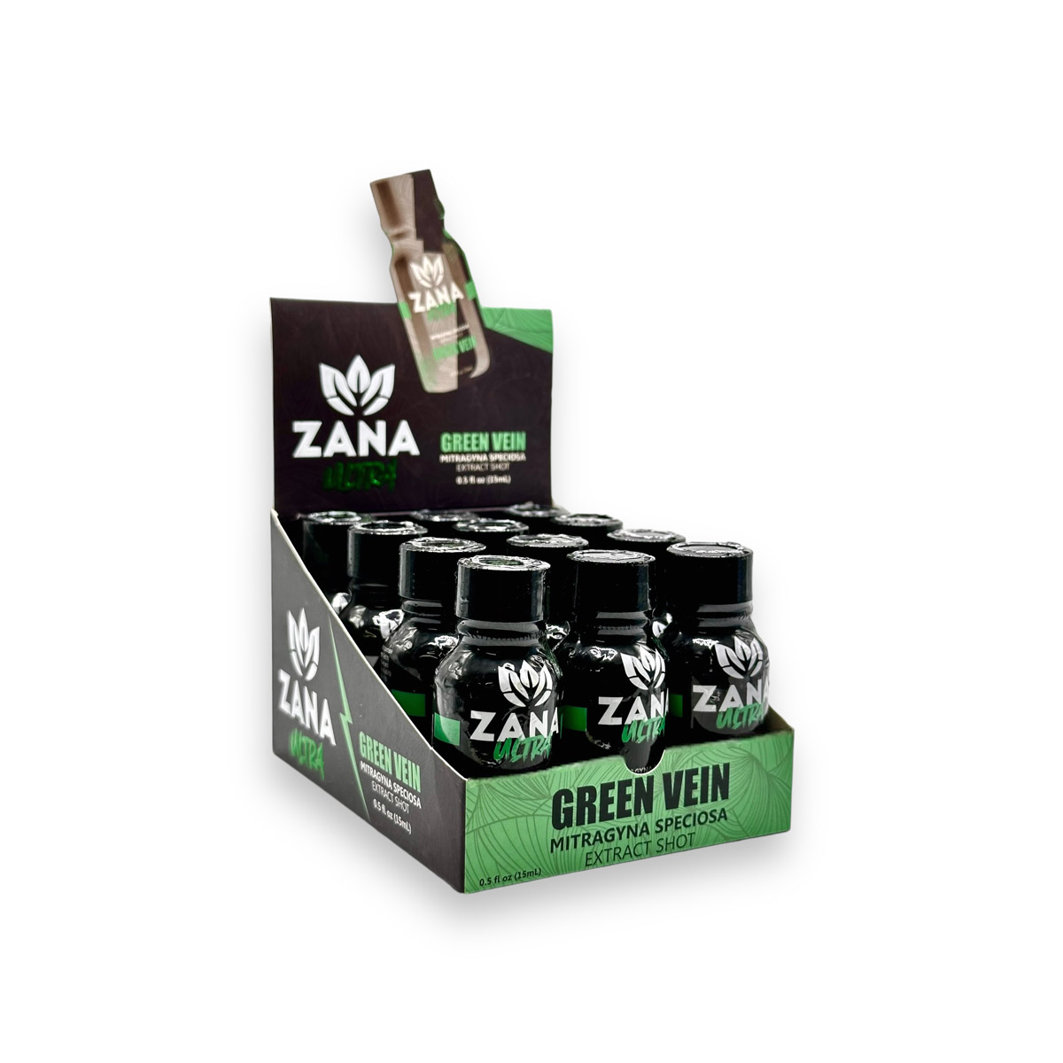 Zana Kratom Extract Ultra Green Vein 15ml - Balanced & Potent