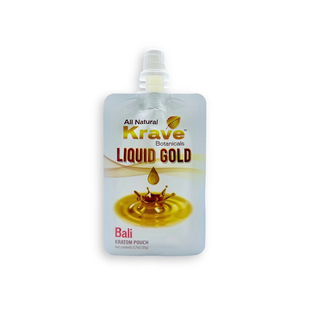 Krave Kratom Extract Liquid Gold Pouch Bali 20g