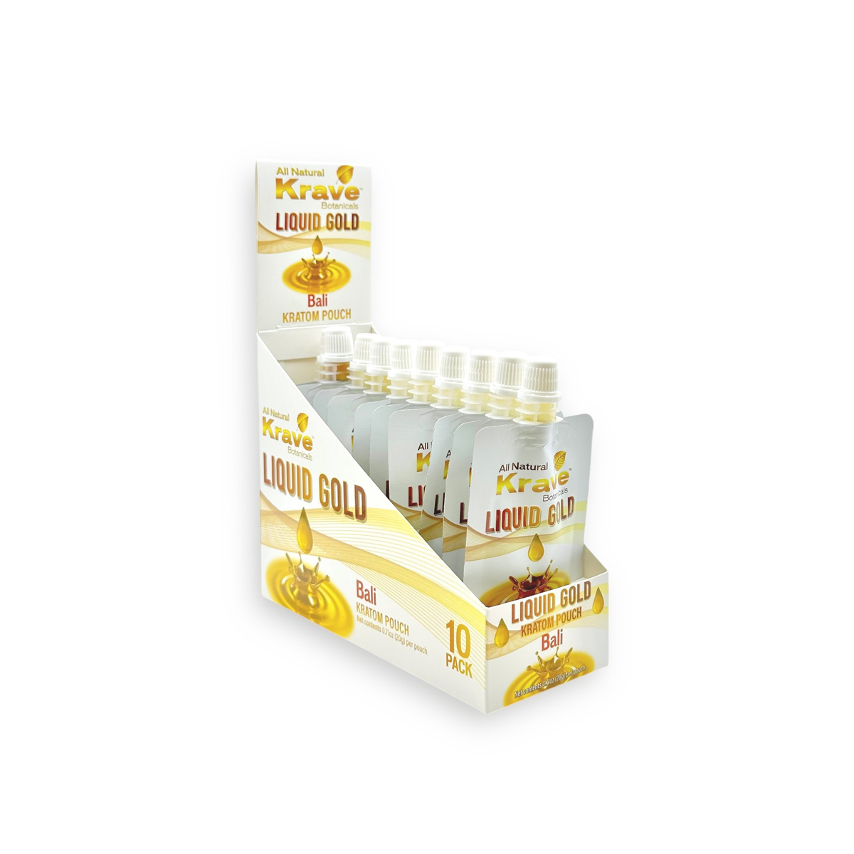 Krave Kratom Extract Liquid Gold Pouch Green Malay 20g