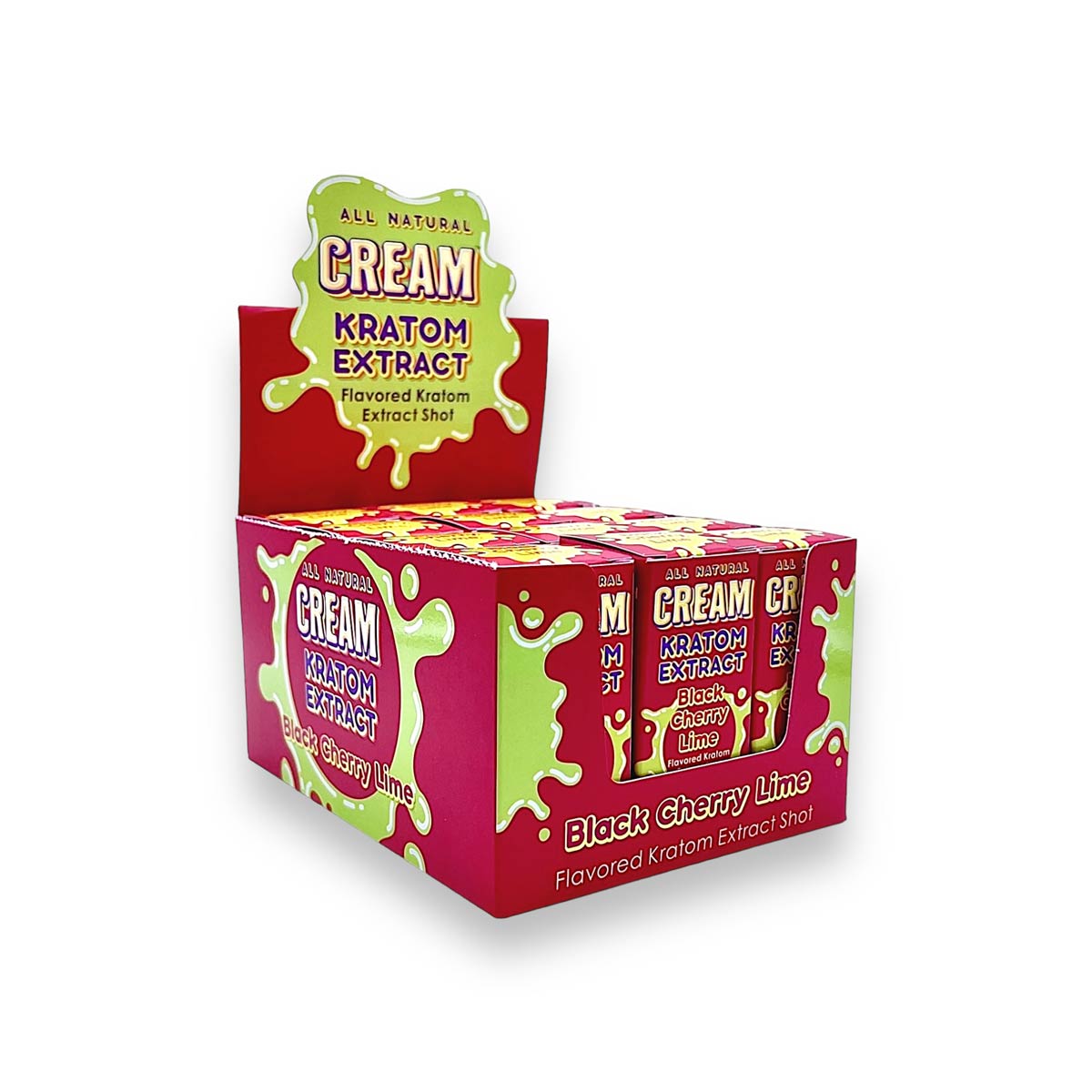 Cream Kratom Black Cherry Lime Shot 150mg 30ml - Refreshing Relief