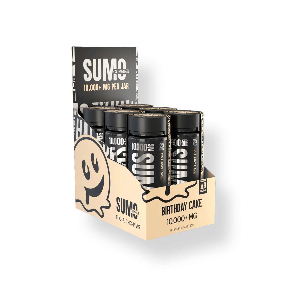 Half Bak'd Sumo Gummies Birthday Cake – Sweet & Potent Treat