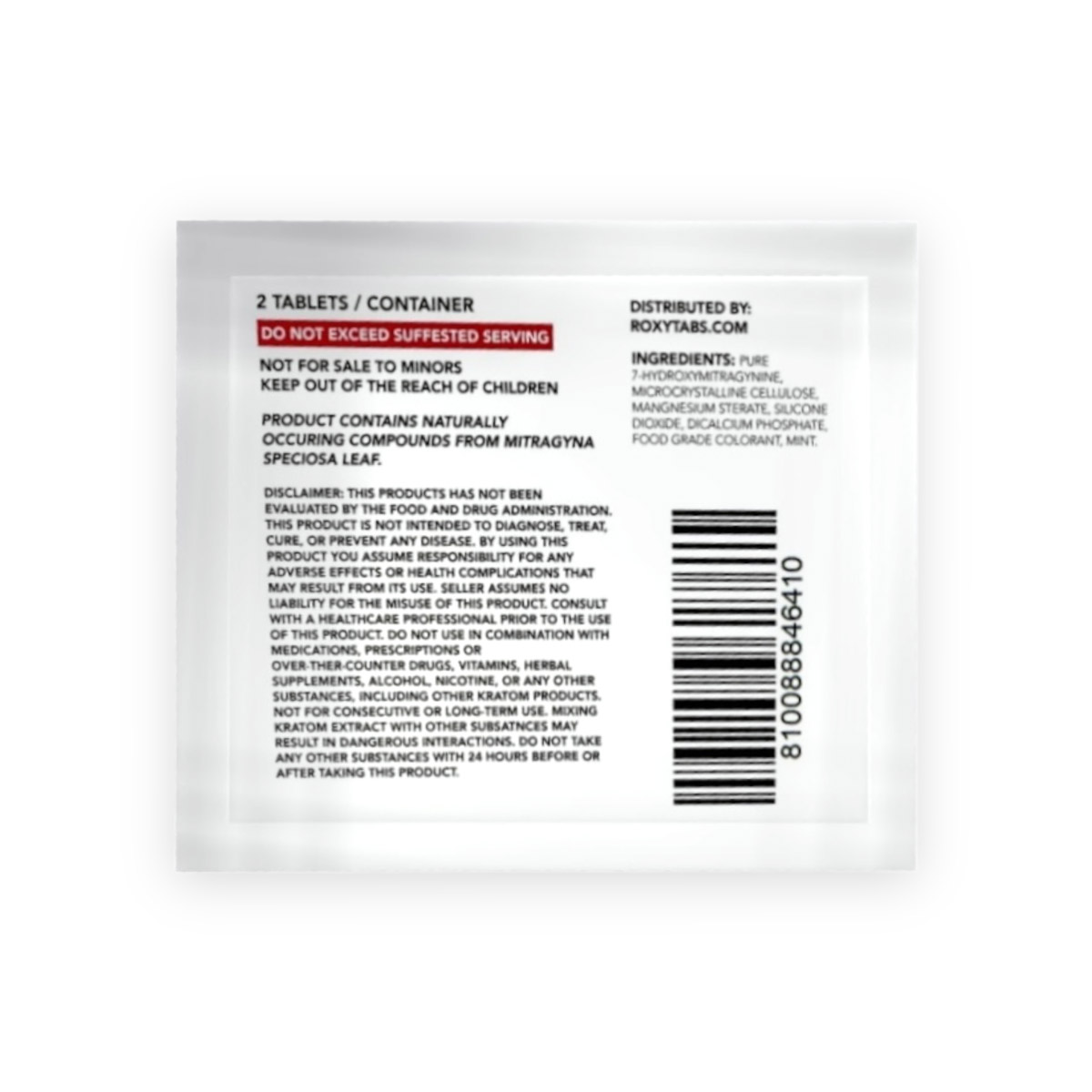 Roxy Complex Alkaloid 7-hydroxymitragynine Tablets - Image 9