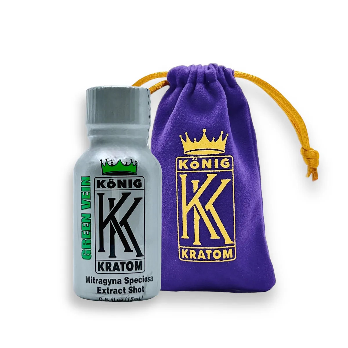 Konig Kratom Green Vein Mitragyna Speciosa Extract Shot 15ml