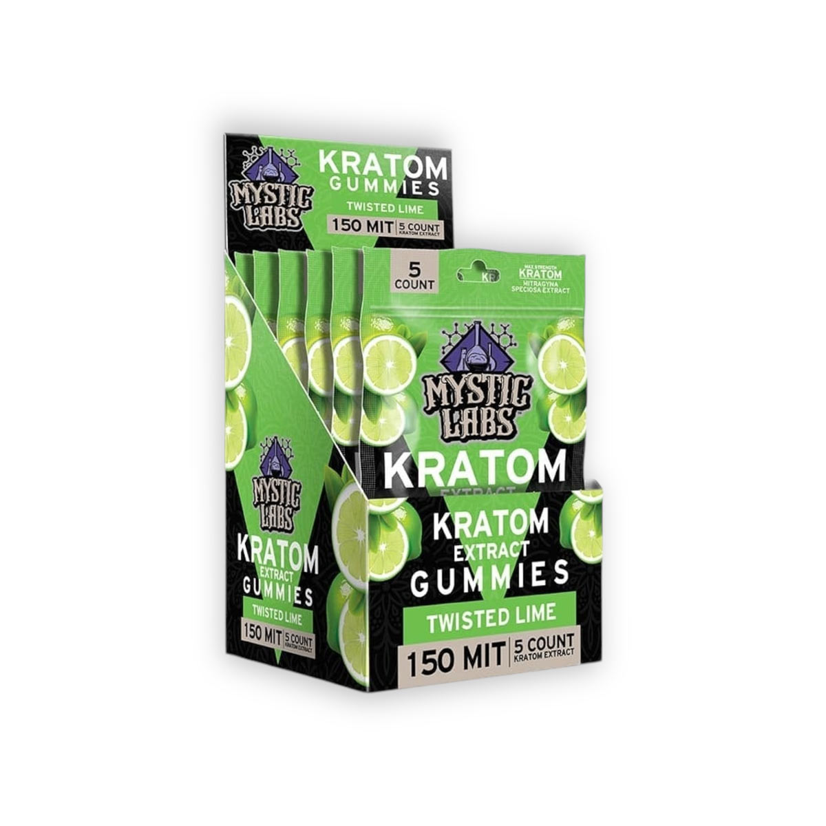 Mystic Labs Kratom Extract Gummies Twisted Lime