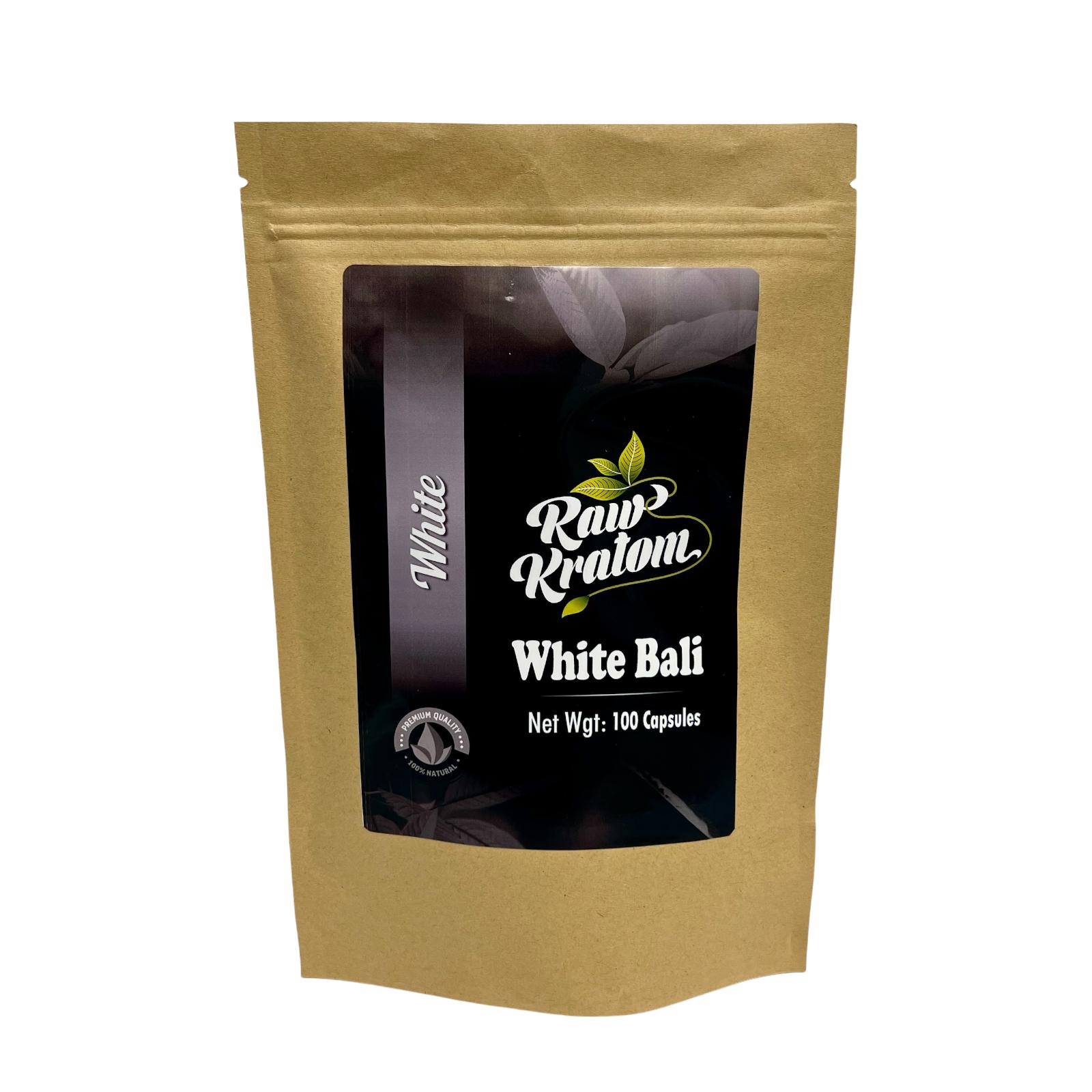 Raw Kratom Capsules White Bali
