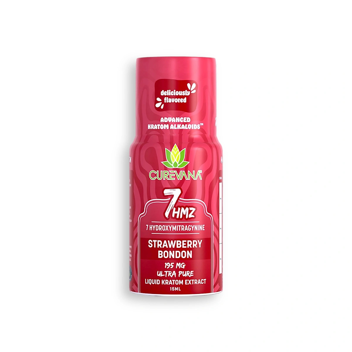 Curevana 7hmz Kratom Extract 7-hydroxymitragynine Liquid Shot Strawberry Bondon 15ml