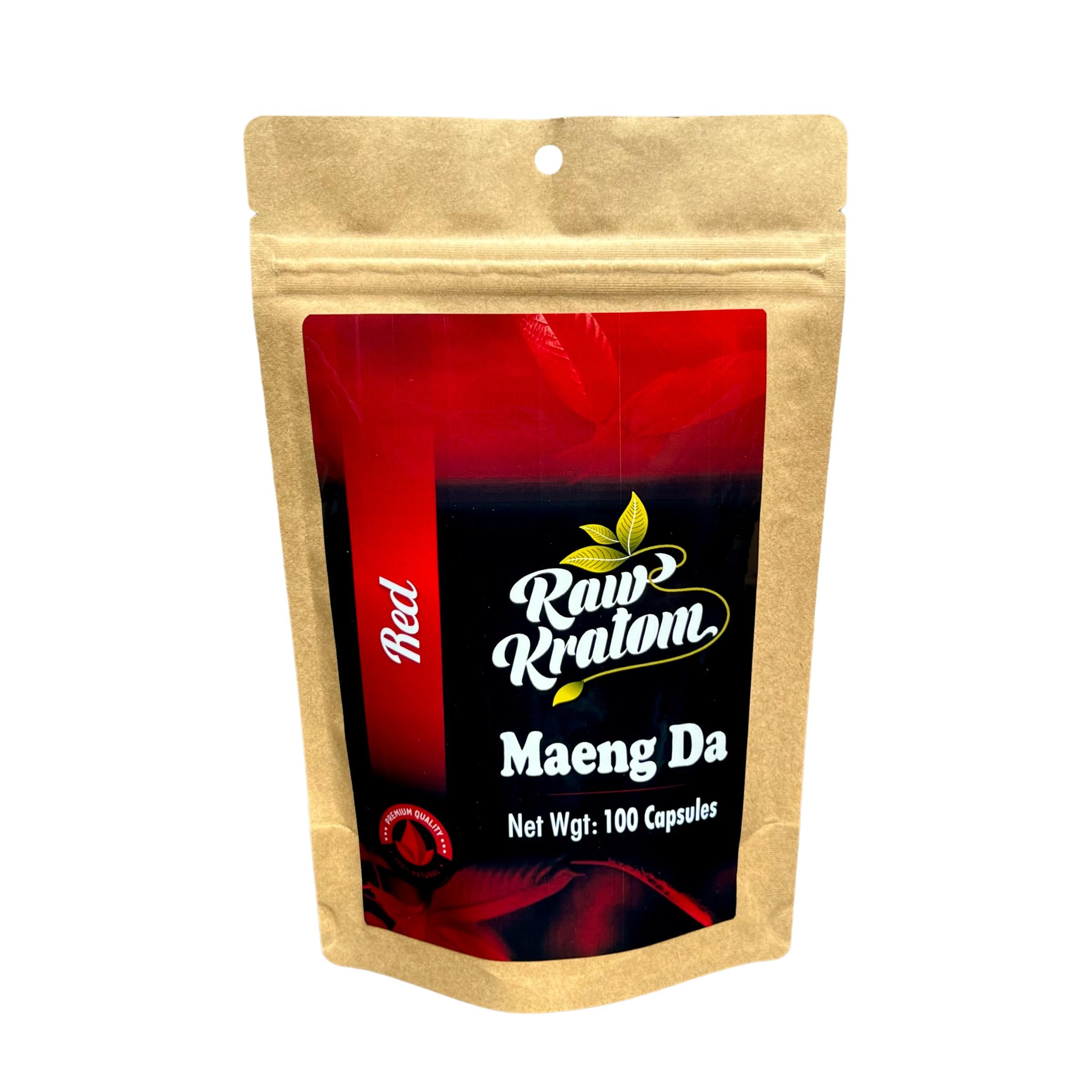Raw Kratom Capsules Red Maeng Da