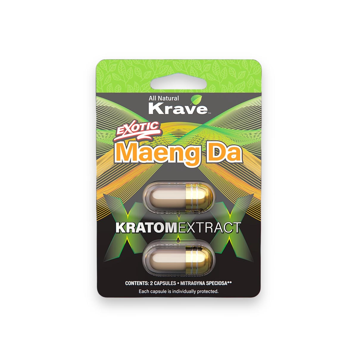 Krave Kratom Maeng Da Extract Capsules 2ct