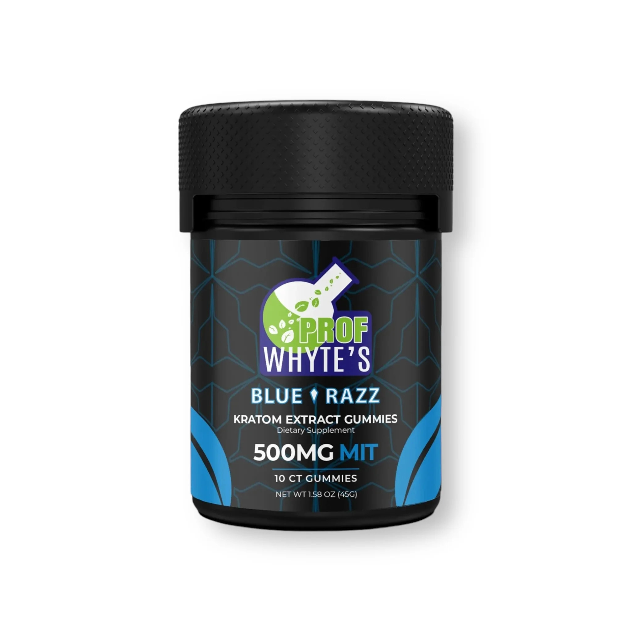 Prof Whytes Kratom Extract Gummies Blue Razz 50mg Per Gummy