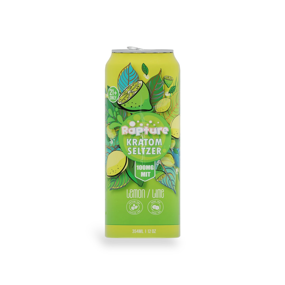 Rapture Kratom 100mg Lemon Lime Seltzer 12oz