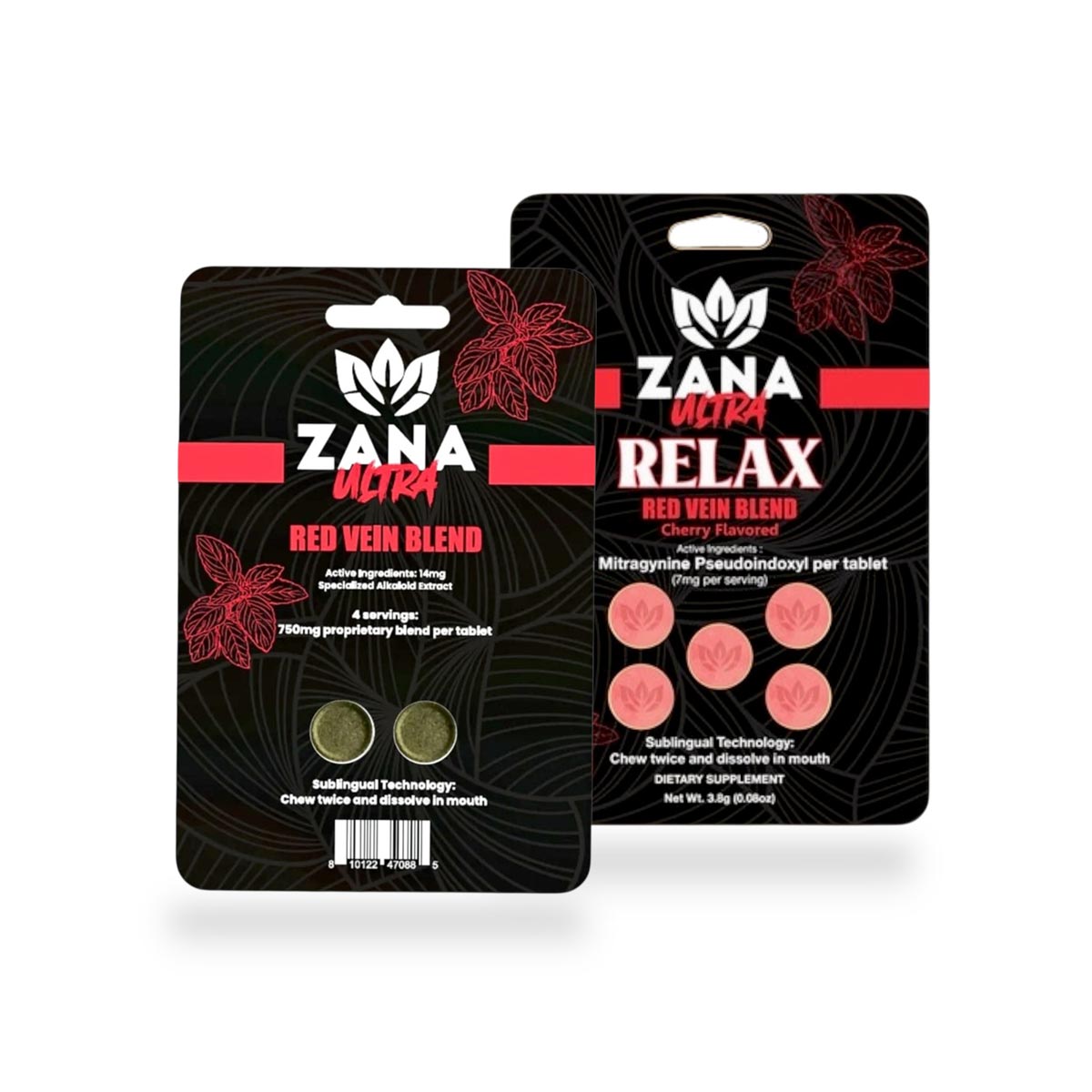 Zana Ultra Red Vein 7-Hydroxy Kratom Tablets – Potent Blend