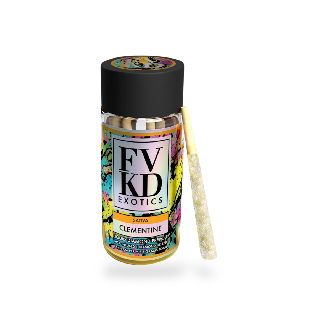 FVKD Exotics Liquid Diamond Pre Roll Sativa Clementine